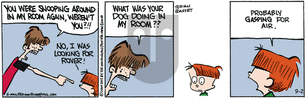 Red and Rover on Saturday September 2, 2000 Comic Strip
