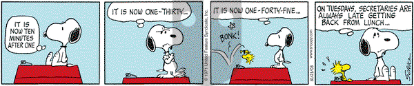Peanuts on Tuesday October 21, 2003 Comic Strip