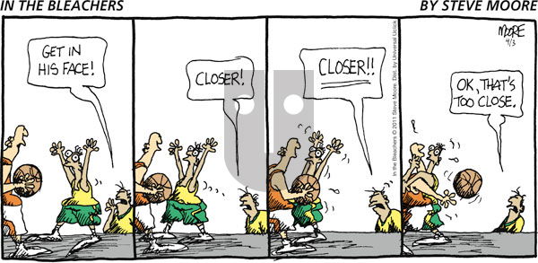 In the Bleachers on Sunday April 3, 2011 Comic Strip