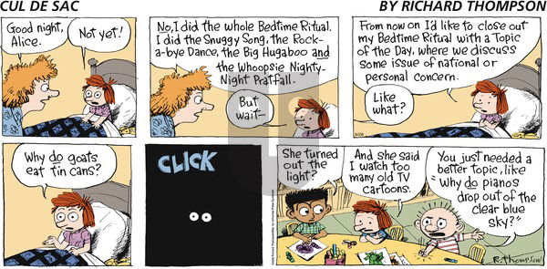 Cul de Sac on Sunday September 28, 2008 Comic Strip