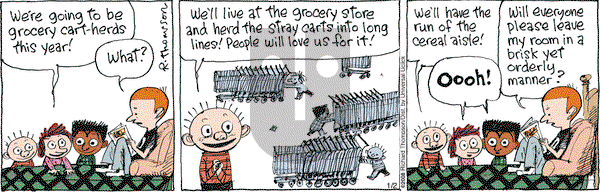 Cul de Sac on Wednesday January 2, 2013 Comic Strip