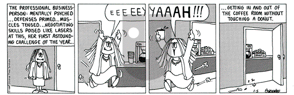 Cathy Classics on Monday January 5, 1987 Comic Strip