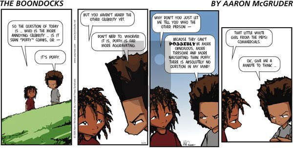 The Boondocks on Sunday June 25, 2000 Comic Strip