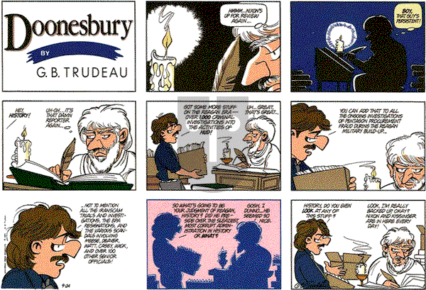 Doonesbury on Sunday September 24, 1989 Comic Strip