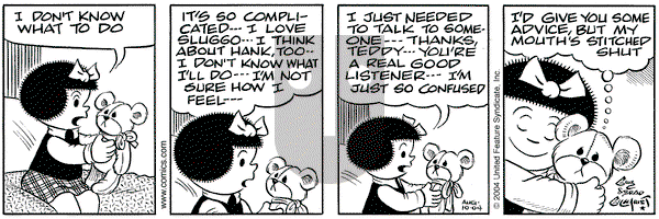 Nancy on Tuesday August 10, 2004 Comic Strip