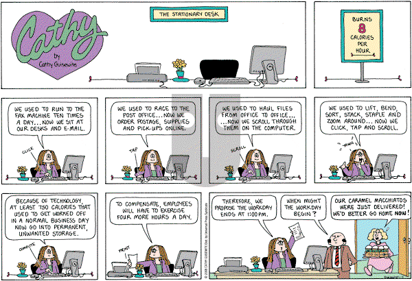 Cathy Classics - Sunday January 13, 2008 Comic Strip