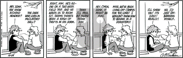 Doonesbury on Monday October 24, 1977 Comic Strip