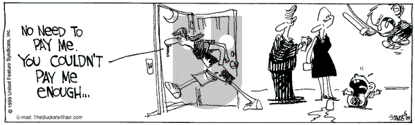 The Buckets on Tuesday June 29, 1999 Comic Strip