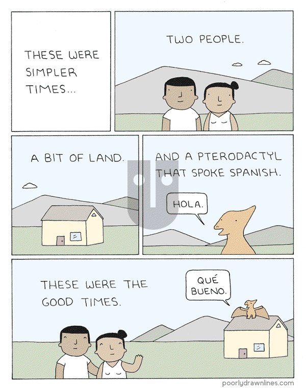Poorly Drawn Lines on Monday January 1, 2018 Comic Strip