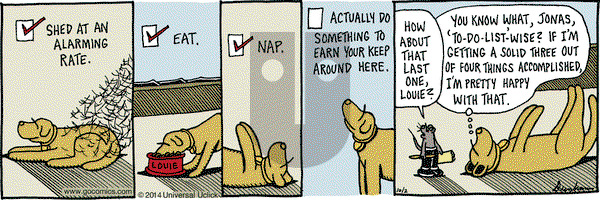Overboard on Thursday October 2, 2014 Comic Strip