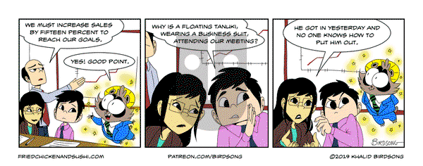 Little Fried Chicken and Sushi on 2025-07-14 Comic Strip