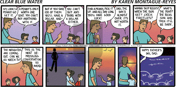 Clear Blue Water on Sunday June 19, 2005 Comic Strip