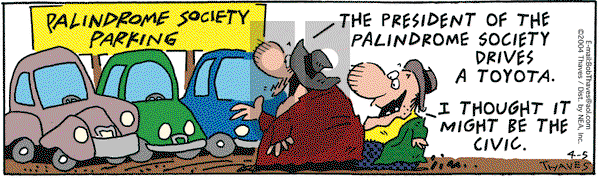Frank and Ernest - Monday April 5, 2004 Comic Strip