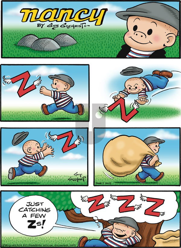 Nancy on Sunday June 7, 2015 Comic Strip