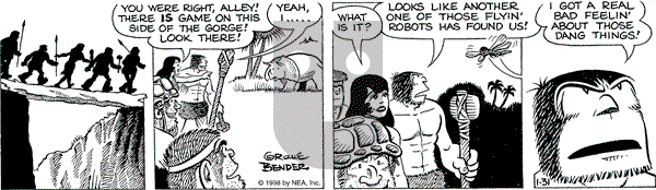 Alley Oop on Saturday January 31, 1998 Comic Strip