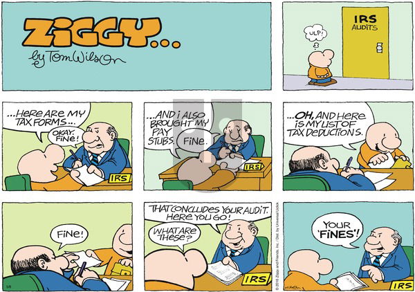Ziggy on Sunday May 8, 2016 Comic Strip