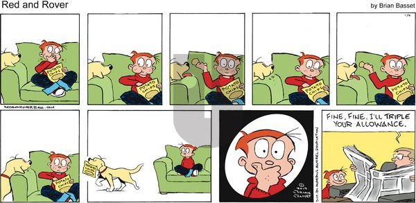 Red and Rover on Sunday January 6, 2019 Comic Strip