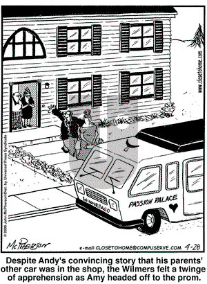 Close to Home on Friday April 28, 2000 Comic Strip