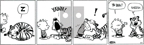 Calvin and Hobbes - Thursday September 8, 2016 Comic Strip