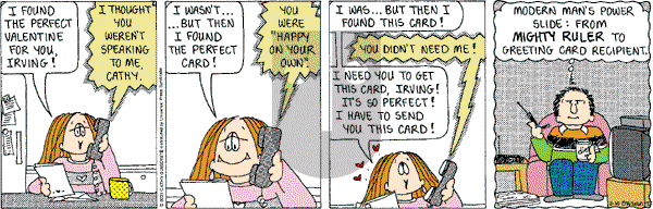 Cathy Classics - Saturday February 10, 2001 Comic Strip