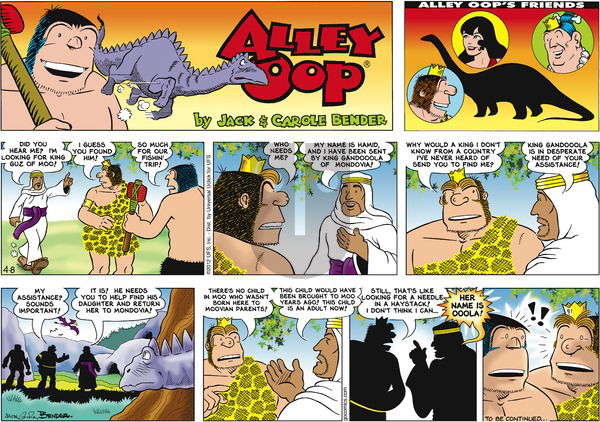 Alley Oop on Sunday April 8, 2012 Comic Strip