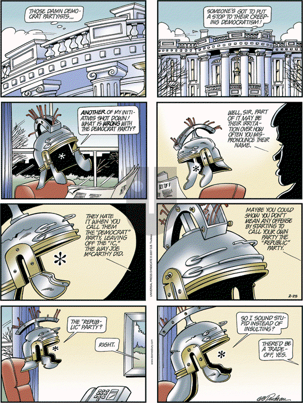 Doonesbury - Sunday February 25, 2007 Comic Strip