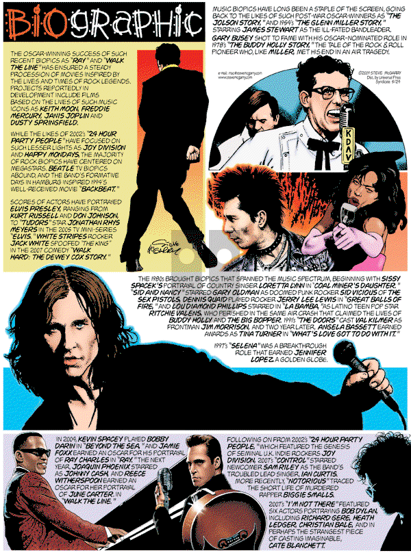 Biographic on Sunday May 24, 2009 Comic Strip