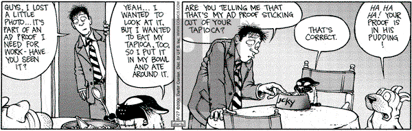 Get Fuzzy on Monday August 27, 2001 Comic Strip