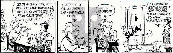 Betty on Friday August 23, 1996 Comic Strip