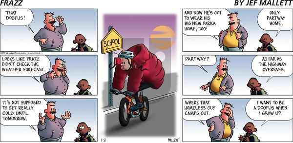 Frazz on Sunday January 8, 2017 Comic Strip