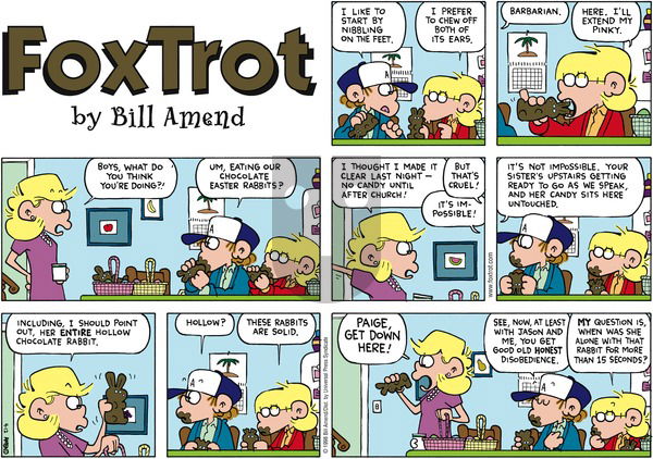 FoxTrot on Sunday April 12, 1998 Comic Strip