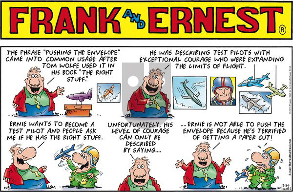 Frank and Ernest on Sunday March 24, 2019 Comic Strip