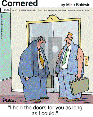 Cornered on Thursday November 28, 2019 Comic Strip