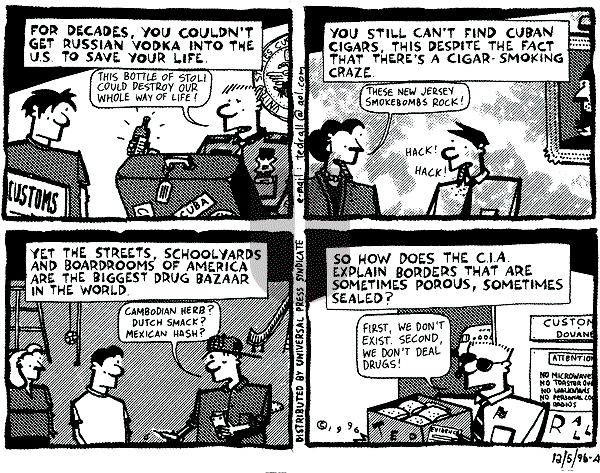 Ted Rall on Wednesday December 4, 1996 Comic Strip