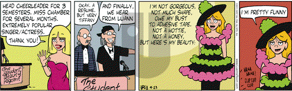 Luann on Saturday April 23, 2011 Comic Strip