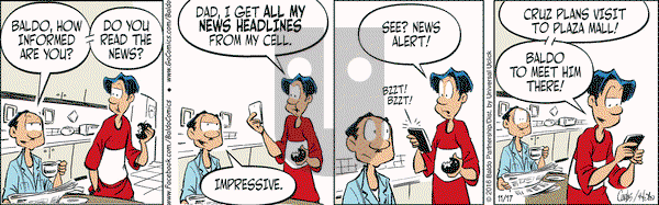 Baldo on Thursday November 17, 2016 Comic Strip