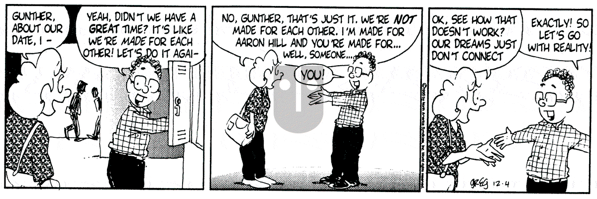 Luann - Monday December 4, 1995 Comic Strip