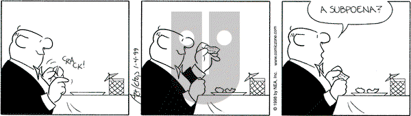 The Born Loser on Monday January 4, 1999 Comic Strip