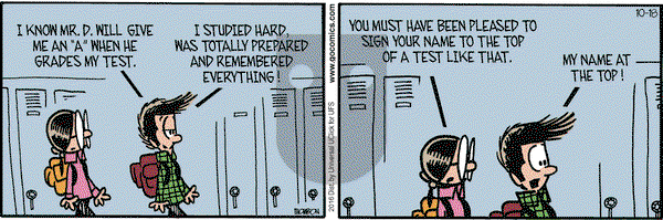 Grand Avenue on Tuesday October 18, 2016 Comic Strip