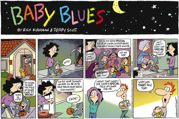 Baby Blues on Sunday November 1, 1998 Comic Strip