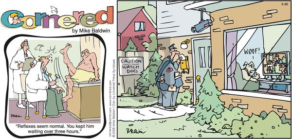 Cornered on Sunday April 13, 2008 Comic Strip