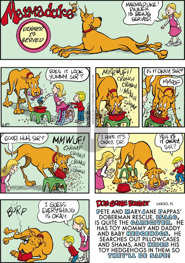 Marmaduke on Sunday February 25, 2018 Comic Strip