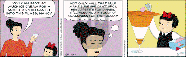 Nancy - Thursday November 24, 2022 Comic Strip