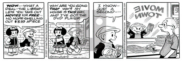 Nancy on Monday February 12, 2007 Comic Strip