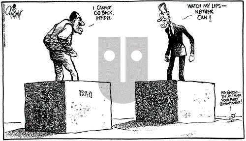 Pat Oliphant on Wednesday August 8, 1990 Comic Strip