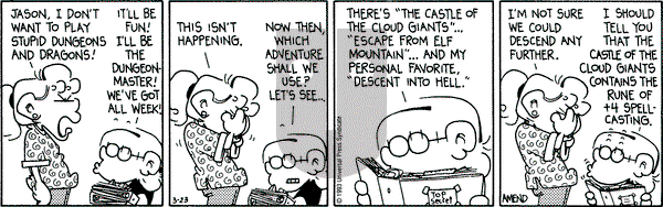 FoxTrot on Monday April 25, 1994 Comic Strip