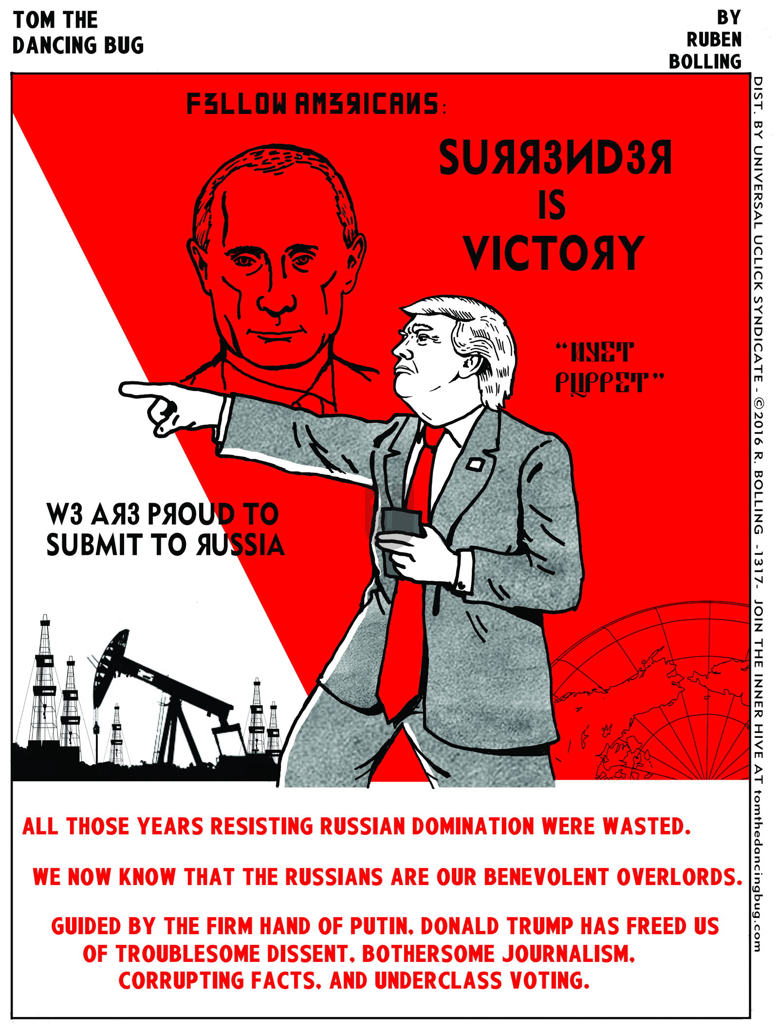 Tom the Dancing Bug on Monday December 12, 2016 Comic Strip