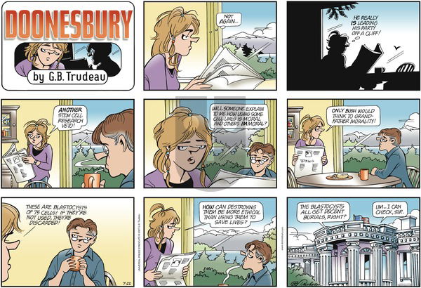 Doonesbury on Sunday July 22, 2007 Comic Strip