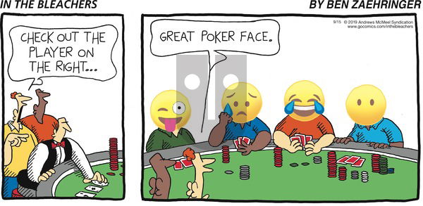 In the Bleachers on Sunday September 15, 2019 Comic Strip
