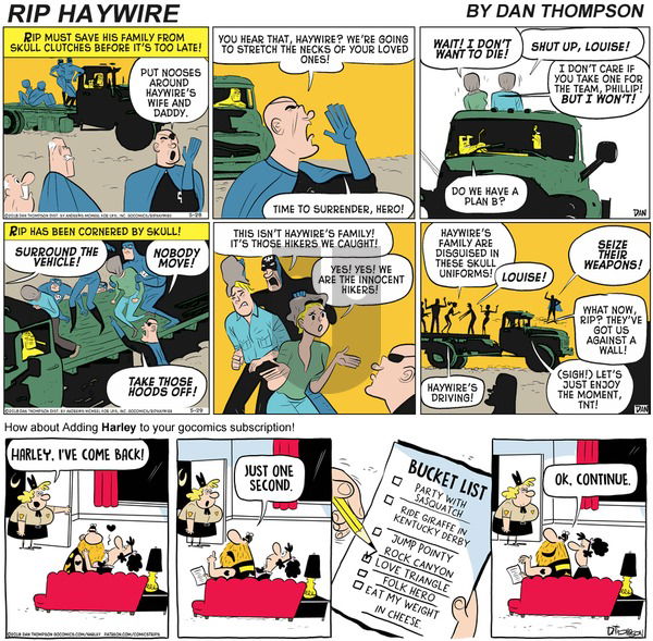 Rip Haywire on Sunday November 15, 2020 Comic Strip